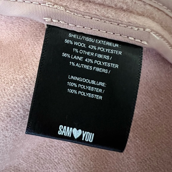 NWT Sam Edelman Shawl Collar Hooded Coat in Blush - Picture 16 of 16